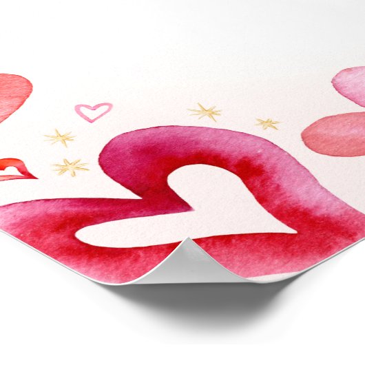 Kleine Sweetheart Baby Dusche Begrüßungszeichen Poster (Ecke)