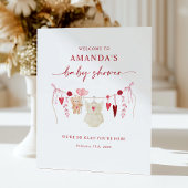 Kleine Sweetheart Baby Dusche Begrüßungszeichen Sockelschild