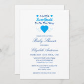 Kleine Sweetheart Baby Dusche Einladung (Vorne/Hinten)