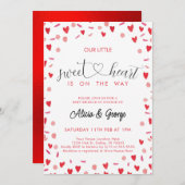 Kleine Sweetheart Baby Dusche Einladung (Vorne/Hinten)