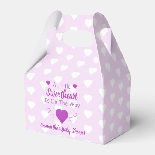Kleine Sweetheart Baby Dusche Geschenkschachtel (Vorderseite)