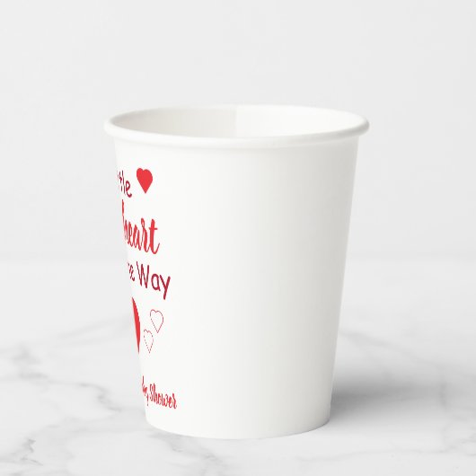 Kleine Sweetheart Baby Dusche Pappbecher (Links)