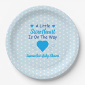Kleine Sweetheart Baby Dusche Pappteller (Vorderseite)