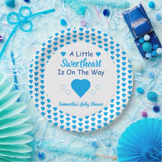 Kleine Sweetheart Baby Dusche Pappteller (Party)