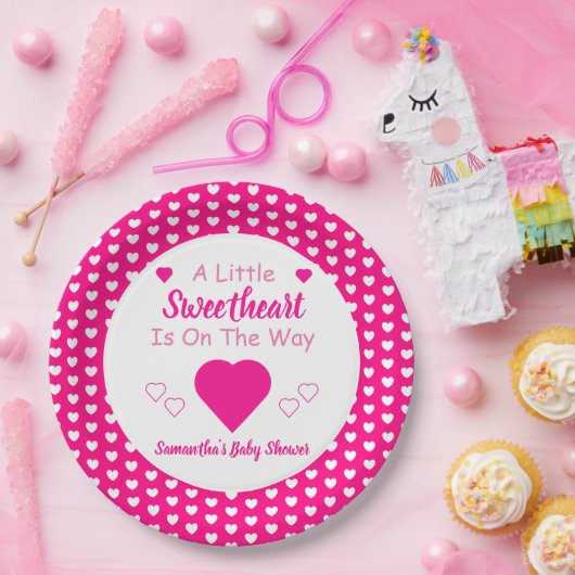 Kleine Sweetheart Baby Dusche Pappteller (Party)
