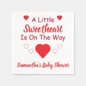 Kleine Sweetheart Baby Dusche Serviette (Vorderseite)