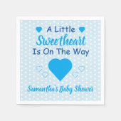 Kleine Sweetheart Baby Dusche Serviette (Vorderseite)
