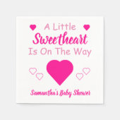 Kleine Sweetheart Baby Dusche Serviette (Vorderseite)