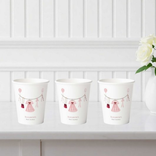 Kleine Sweetheart Baby Dusche Valentine Custom Pappbecher