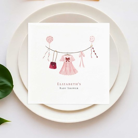 Kleine Sweetheart Baby Dusche Valentine Custom Serviette