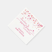 Kleine Sweetheart Babydusche, Babydusche Serviette (Ecke)