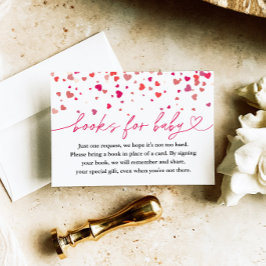 Kleine Sweetheart Babydusche, Bücher für Baby Begleitkarte