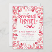 Kleine Sweetheart Babydusche Einladung (Vorderseite)