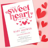 Kleine Sweetheart Babydusche Einladung