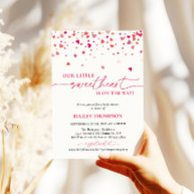 Kleine Sweetheart Babydusche Einladung, Babydusche