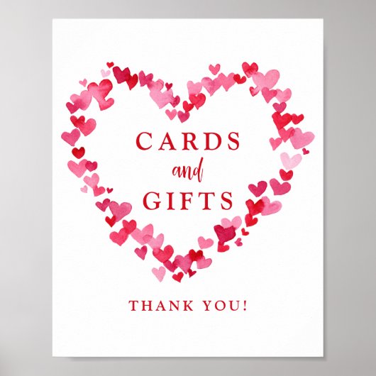 Kleine Sweetheart Babyduschkarten und Geschenkguts Poster (Vorne)