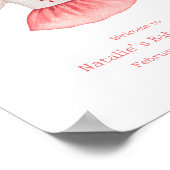 Kleine Sweetheart Dress Valentine Baby Dusche Poster (Ecke)