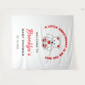 Kleine Sweetheart Teddy Bear Babydusche Hintergrun Wandteppich (Vorderseite (Horizontal))