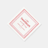 Kleine Sweetheart Valentine-Dusche Serviette (Ecke)