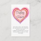 Kleine Sweetheart Wasserfarbendisplay Kinderdusche Begleitkarte (Vorderseite)