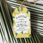 Kleine Sweetie Lemon Baby Dusche Geschenkanhänger