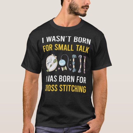 Kleine Talk Cross Stitching T-Shirt (Vorderseite)