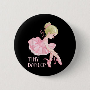 Kleine Tänzerin Ballerina Girl Ballett Tanz Kinder Button