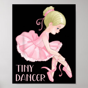 Kleine Tänzerin Ballerina Girl Ballett Tanz Kinder Poster