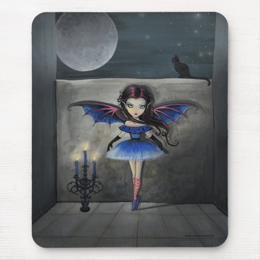 Kleine Tänzerin Gothic Vampir Fee Mousepad (Vorne)