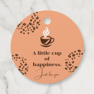 Kleine Tasse Glück Kaffee-Geschenk-Anhänger Geschenkanhänger