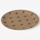 Kleine Teddybären Pappteller (Schrägansicht)