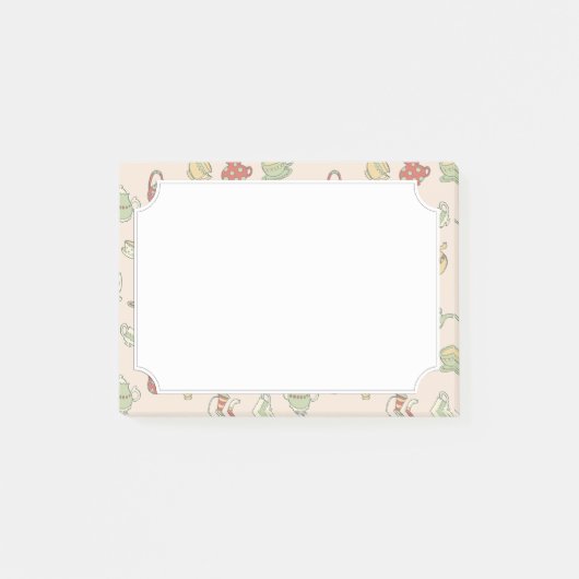 Kleine Teekannen Post-it Klebezettel (Vorderseite)