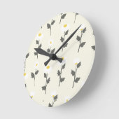 Kleine Tessiner Wildblumen Runde Wanduhr (Winkel)
