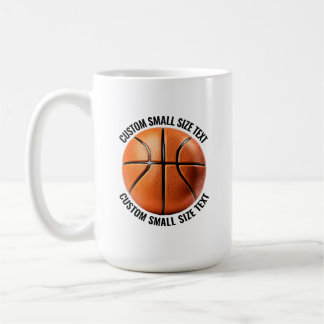 Kleine Text 450ml personalisierte Basketball-Tasse Kaffeetasse
