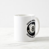 Kleine Textgröße 330ml personalisierter 8-Ball-Bec Kaffeetasse (VorderseiteRechts)