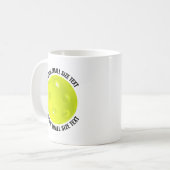 Kleine Textgröße 330ml personalisierter Pickleball Kaffeetasse (Vorderseite Links)