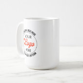 Kleine Textwerbung Custom Logo Tasse 15oz (Vorderseite Links)