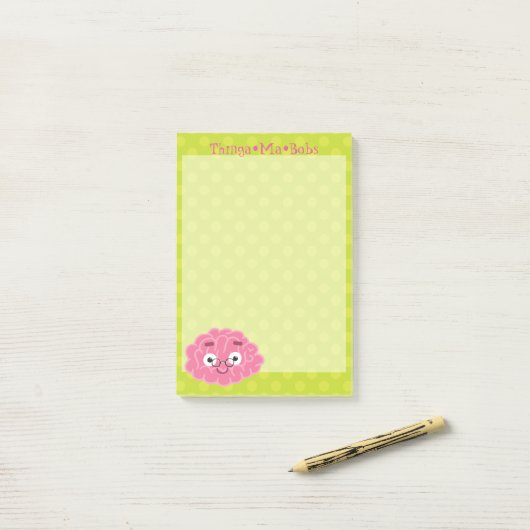 Kleine ・ Thinga-Ma-Bob ・ Post-it Klebezettel (Auf Schreibtisch)