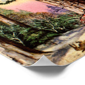 Kleine Tiere im Schnee Poster (Ecke)