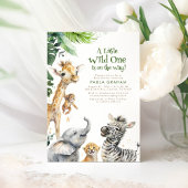 Kleine Tiere Jungle Safari Niedliche Babydusche Einladung