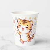 Kleine Tiger Baby Dusche Pappbecher (Vorderseite)