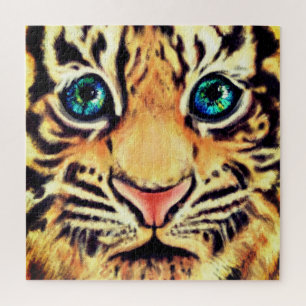 Kleine Tiger-Puzzle-Malerei Puzzle