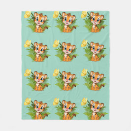 Kleine Tiger & Schmetterling Fleece-Decke Fleecedecke