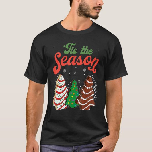 Kleine Tis' Die Weihnachtsbaumkuchen Debbie T-Shirt (Vorderseite)