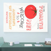 Kleine Tomatie wird Eins Cute 1. Geburtstag Banner (Messe)