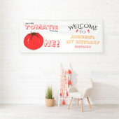 Kleine Tomatie wird Eins Süße Begrüßung Banner (Insitu)