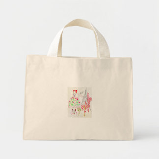Kleine Tote Bonjour-Kollektion von Allyson Simone Mini Stoffbeutel