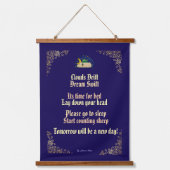 Kleine Träume Wandteppich Mit Holzrahmen (Vorderseite)