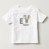 Kleine Trunk Schätze: Elephant Alphabet T-Shirt (Vorderseite)
