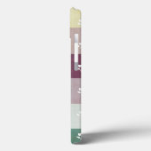 Kleine Tulips auf Pastellstreifen Case-Mate iPhone Hülle (Rückseite / Links)